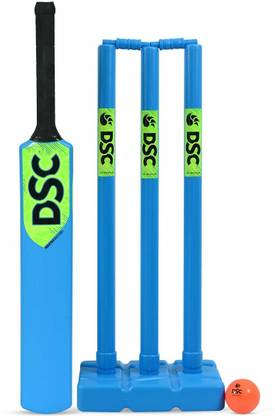 DSC Master Batter Plastic Cricket Blue Set Size - 4 Cricket Kit