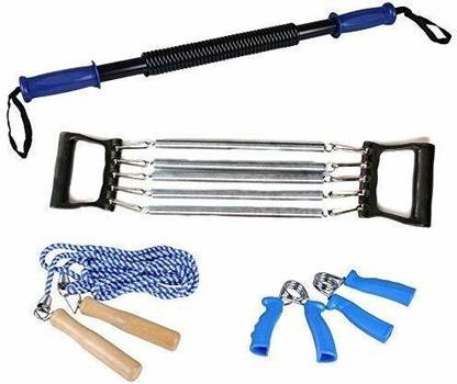 IRIS Family Workout Set With Chest Expander,Power Crusher, Hand Grip ,Skipping Rope Fitness Accessory Kit Kit