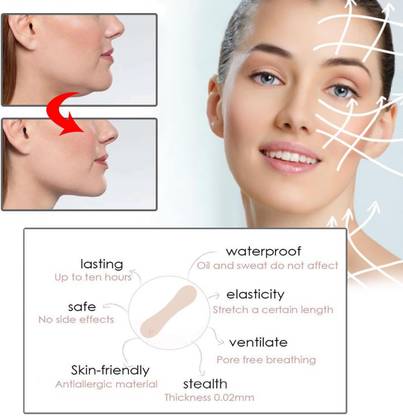 Lyla 100Pcs Face Lift Tape Elasticity for Reduce Fine Lines Neck Lift Firming Fitness Accessory Kit Kit