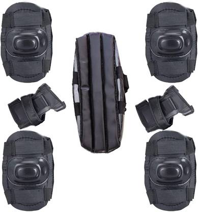 Apolesatr Protective Gear Set for Cycling, Running for Kids, Multi sports (3-8 Yr) (Black) Skating Kit