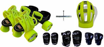 Jaspo Storm Pro Superior Senior Skates Combo (skates+helmet+knee+elbow+wrist+bag)suitable for age upto 6 to 14 years Skating Kit