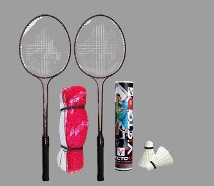 VICTOO SPORTS Premium quality Badminton Racket And Shuttle cocks net combo 267 Badminton Kit