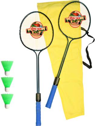 omexx Double Shaft Badminton Racquet With 3 Nylon Shuttle Badminton Kit