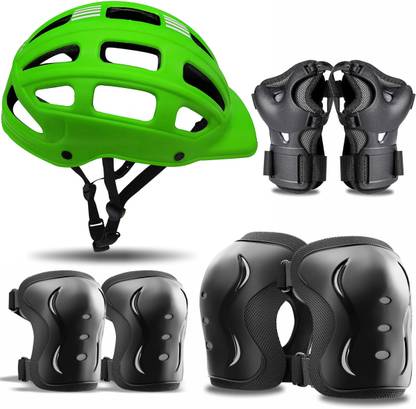 Jaspo SX 4 Protective Set Suitable for Age Group Upto 14 Years Old (Large) Skating Guard Combo