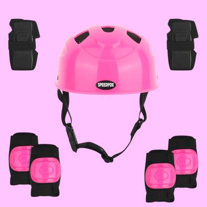 SPEEDFOX Kids helmet Kit for Cycling and Skating With Helmet , knee & elbow guard , glove Cycling Kit