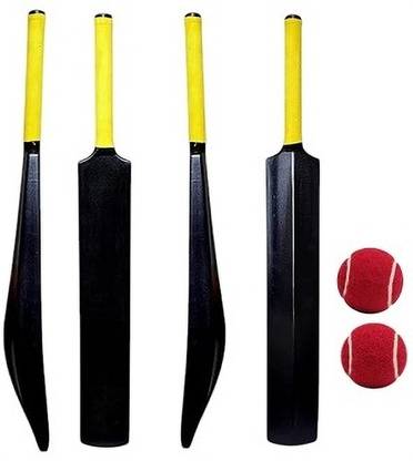 kushwaha traders 1 PVC PLASTIC BAT 2 TENNIS BALL Cricket Kit