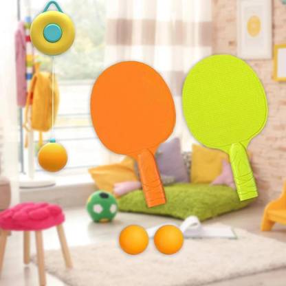 CountryLink Hanging Table Tennis No Ping Pong Racket and Ball Required Table Interactive Toy Badminton Kit