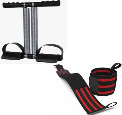 Dr Pacvu Set 3|Thumb Loop 1 Wrist Support Arm Band,Double Tummy Trimmer for Home Exercise Fitness Accessory Kit Kit