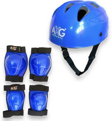 AXG NEW GOAL Blue 3 In 1 Premium Latest Design Adjustable Multipurpose Cycling / Skating Kit