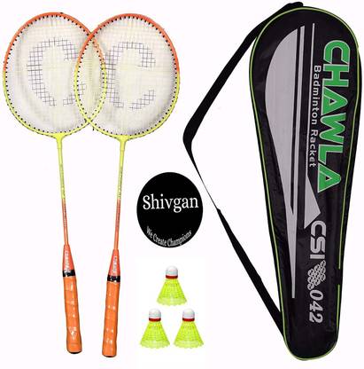 ANC Style Body Badminton Racquet Set Of 2 Piece, 3 Piece Nylon shuttles, new Badminton Kit