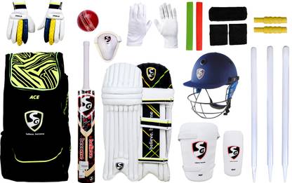 SG Full Cricket Kit With Stump ( ideal for 15+) Cricket Kit