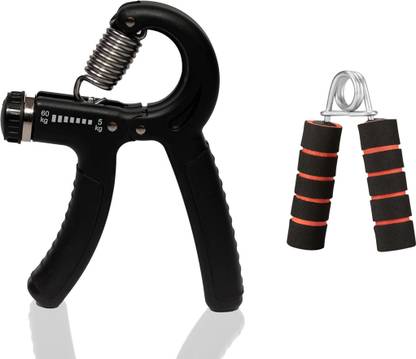 Fitnesstricks Adjustable Hand Gripper with Foam Hand Gripper (Pack Of 2) Fitness Accessory Kit Kit