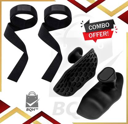 BQH Weight Lifting Hand Grips & Straps Gym for Boys and Girls Strong Support Fitness Accessory Kit Kit
