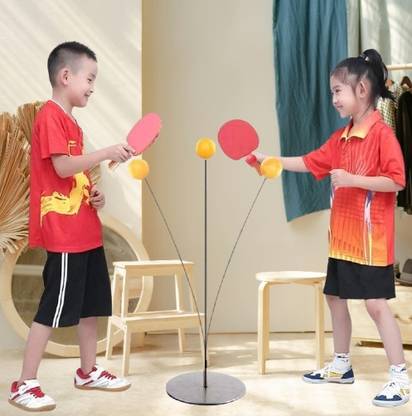 Helistr Table Tennis Self-Training Kit | Ping Pong 2 Rackets & Balls for Beginners Table Tennis Kit