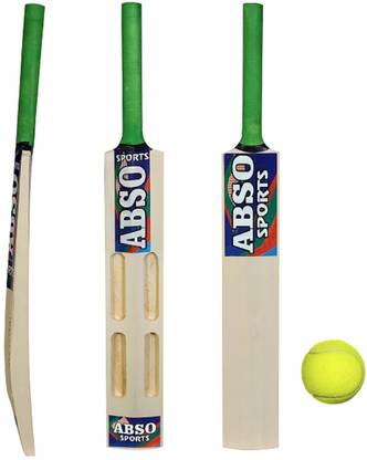 abso Youth Wooden Cricket Bat and Ball with 4 SCOOP Design Size 2 ("Ages 4-5 years)" Cricket Kit