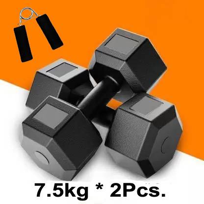 L'AVENIR FITNESS PVC Dumbbell Set + Hand Grip -Best for Home Exercise -Economical Price Fitness Accessory Kit Kit