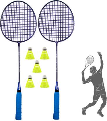 CLOVERBYTE Badminton with 5 Nylon Shuttles for Beginner/Professional for Training Practice Badminton Kit