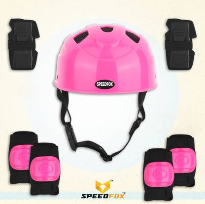 SPEEDFOX Protective Gear Kit–Helmet + Knee,Elbow, Wrist Pads Perfect for Skating, cycling Skating Kit