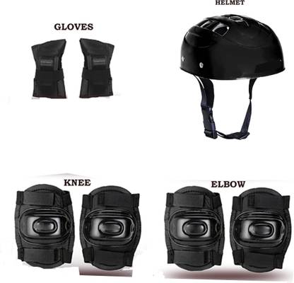 prikli Skating Protection Kit - Helmet + Elbow + Knee + Hand Guard Skating Kit Skating Kit