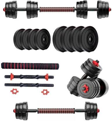 JASMINE 10 kg 10KG (2.5KG X 4) PVC Dumbbell Set Home Gym Combo
