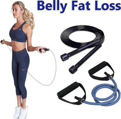 f five Toning Tube & Skipping Rope for Jump Rope for Exercise Stretching Rope Fitness Accessory Kit Kit