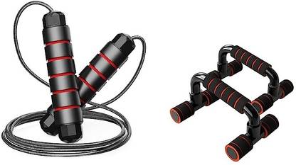 CODIVER Push up stand board and jupping rope fitness kit Fitness Accessory Kit Kit
