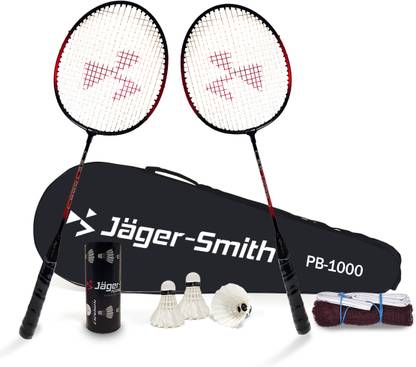 Jager-Smith PB-1000 Combo, JSBN-101 & Featherlite 2 Shuttle Badminton Kit