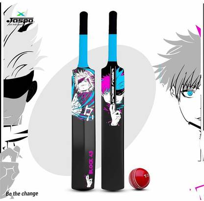 Jaspo Anime Plastic Cricket Bat with Ball For every age group Cricket Kit