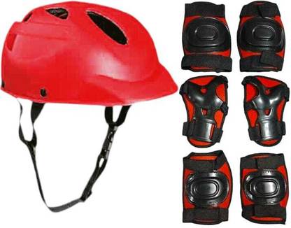 STYRKR Protective Guard Cycling Set 7 in 1 Medium Size 11-15 Year Cycling Helmet Kit Cycling Kit