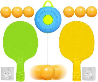SuperToy Table Tennis Trainer Set Portable Hanging Ping Pong Ball & Racket for Kid Table Tennis Kit