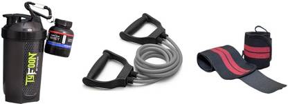 CODIVER Tyfoon shaker bottle double toning tube and wrist band Fitness Accessory Kit Kit