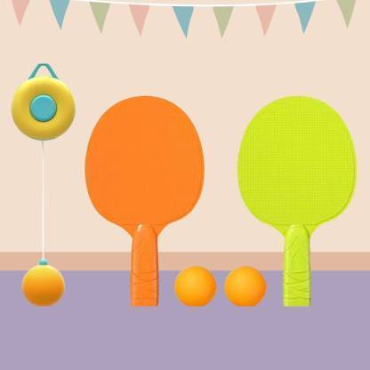 Aikam Traders Adjustable Hanging Table Tennis Trainer Set for Kids with Racket and Balls Table Tennis Kit