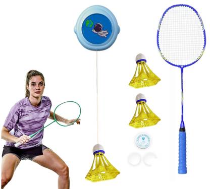 Augen Badminton Trainer Kit Automatic Rebound Badminton Practice Training (Pack Of 2) Badminton Kit