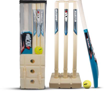 WHACKK Cricket Set for Kids- Size-5 ( Age 7 To 12 Yrs) 1 Bat, 1 ball, full stump set Cricket Kit