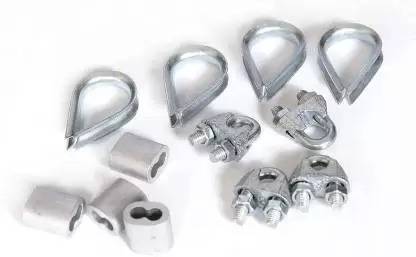 JFG Gym machine Machine Wire Cable Rope Thimble Eye Lock 4pcs Farul 4pcs U Lock 4pcs Fitness Accessory Kit Kit