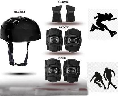 prikli Latest Design Adjustable Multipurpose Cycling / Skating Kit guards combo Skating Kit