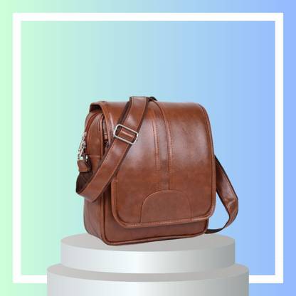 TRUE INDIAN New Unique Side Bag One Side Bag For Men & Women Leatherite Bag Travel Bag Camping Kit