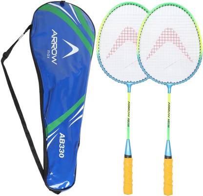 आरोमैक्स WIDE BODY KIDS YOUTH BADMINTON SET OF 2 PCS (AB-330) BY ONESHOTRETAIL बैडमिंटन किट