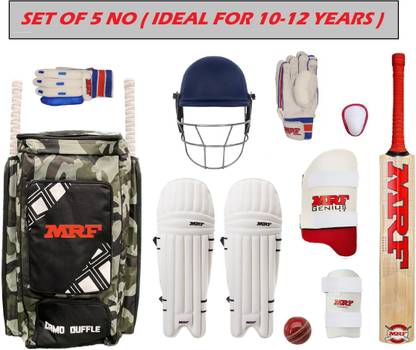 HF Camo Pro Size 5 NO ( Ideal For 10-12 Years ) Complete Cricket Kit