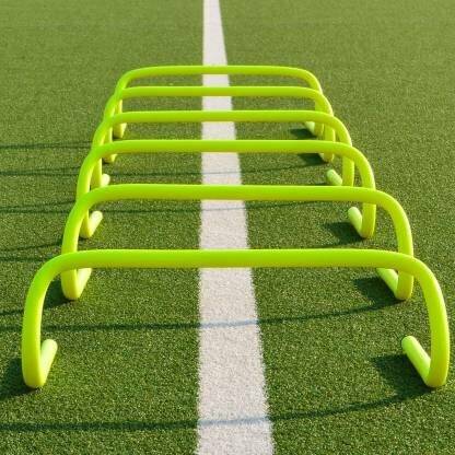 gymfreak 6inch Speed Hurdle Agility training hurdles for speed training set of 6 durable PVC Speed Hurdles