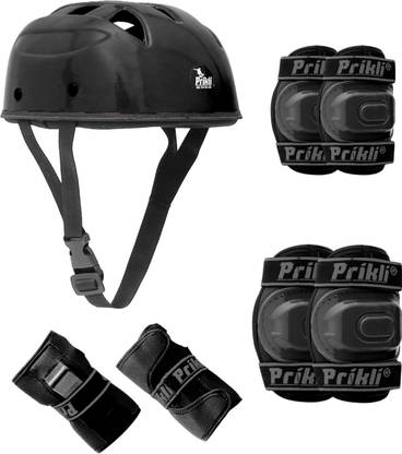 prikli Skating,Protective,,Guard Kit Cycling, Running helmet Set, Age 8-12 Years M Skating Helmet