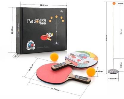 Pluspicks Table Tennis Training Kit|Self Traning Equipment for Kids & Adult Multicolor Table Tennis Racquet