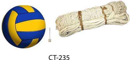 Modkart Superb Quality Volleyball With Cotton Net CT-235 Volleyball - Size: 4