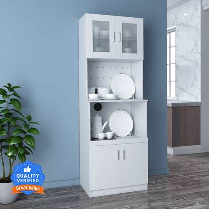 Flipkart Perfect Homes Haven Engineered Wood Kitchen Cabinet (Finish Color - Frosty White, Knock Down) deal from flipkart