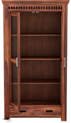 BAGARI ARTS Solid Sheesham Wood Kitchen Storage Cabinet | Multi-Shelf Unit for Crockery Solid Wood Kitchen Cabinet