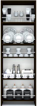 SPECIALITY PANELS Free Standing Tall units with 5 Open Shelves & Termites Resistance Engineered Wood Kitchen Cabinet