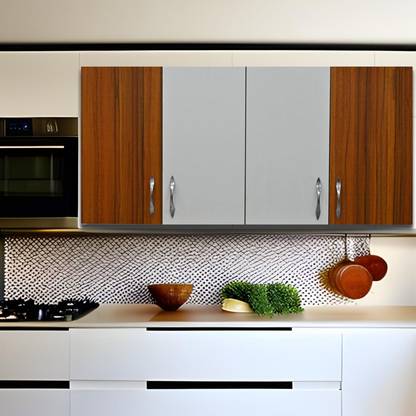 SPECIALITY PANELS 4 Doors Modular Wall Cabinet with 10 years guarantee against Borer & Termites Engineered Wood Kitchen Cabinet