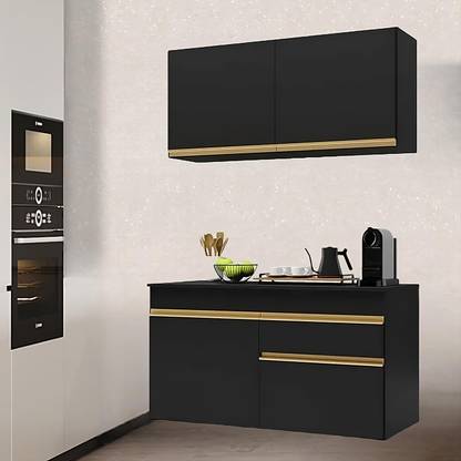 De Italian Factory Modular Kitchen Floor Cabinet & Wall Cabinet Engineered Wood Kitchen Cabinet