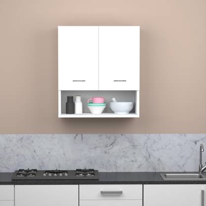 Divysa 2DOOR_KC_WT_OPEN Engineered Wood Kitchen Cabinet