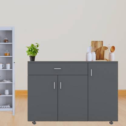 SPECIALITY PANELS 3 Door with Drawer Storage Unit with Termites Resistance Free Assembly Engineered Wood Kitchen Cabinet